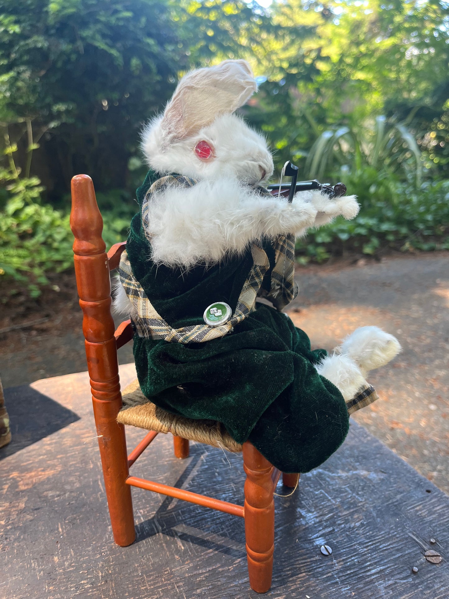 Rabbit with a violin