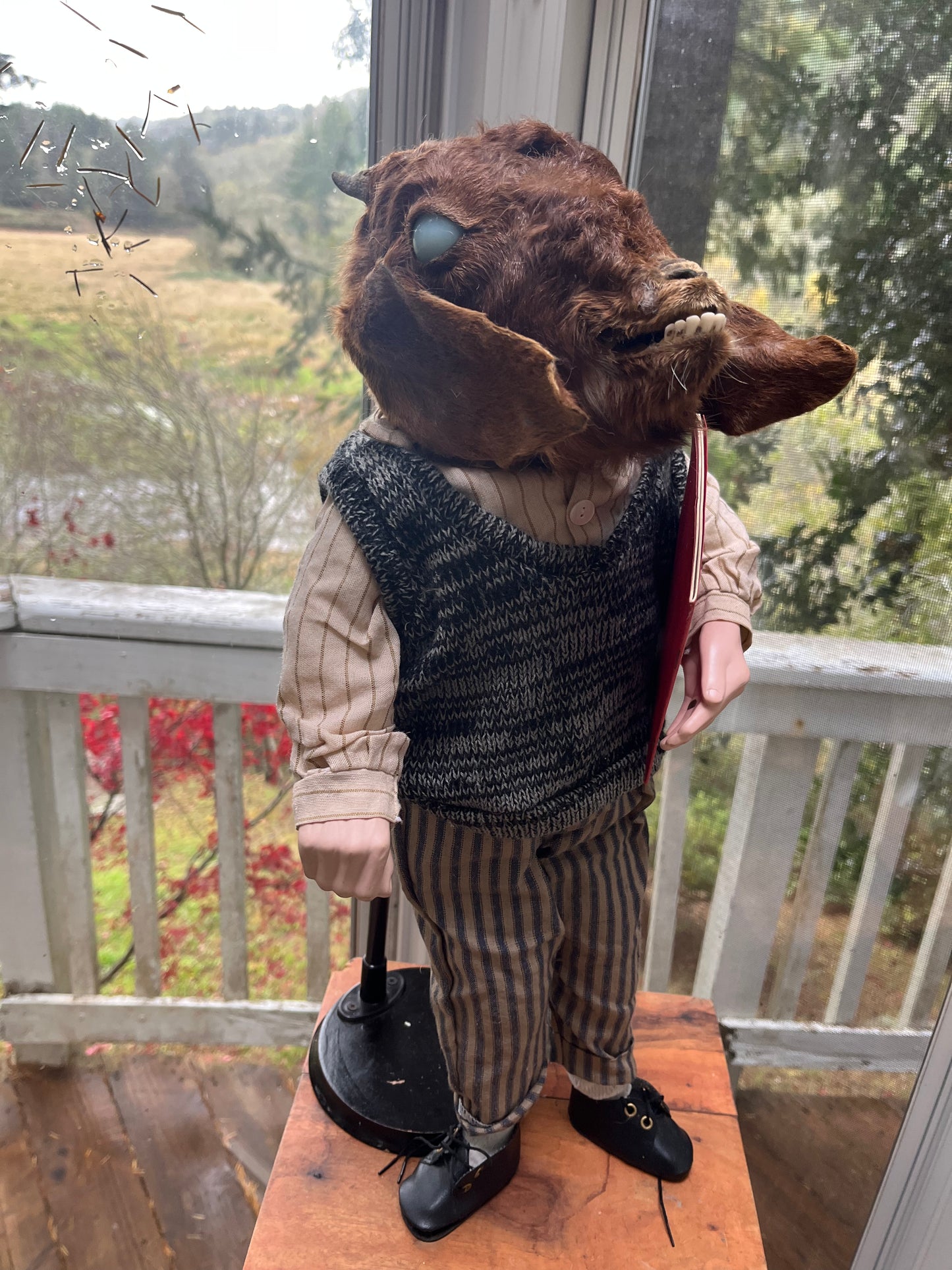Taxidermy Art Doll Goat